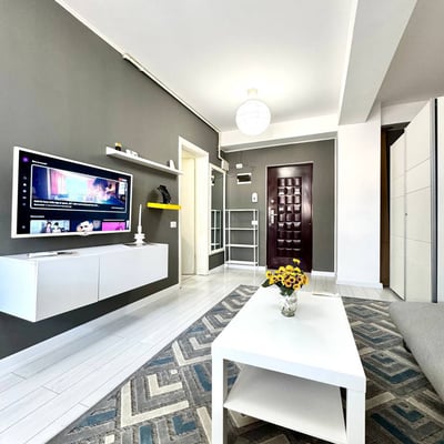 Location d’un appartement design d’une pièce dans le quartier Chiajna, secteur 6, Bucarest, Roumanie